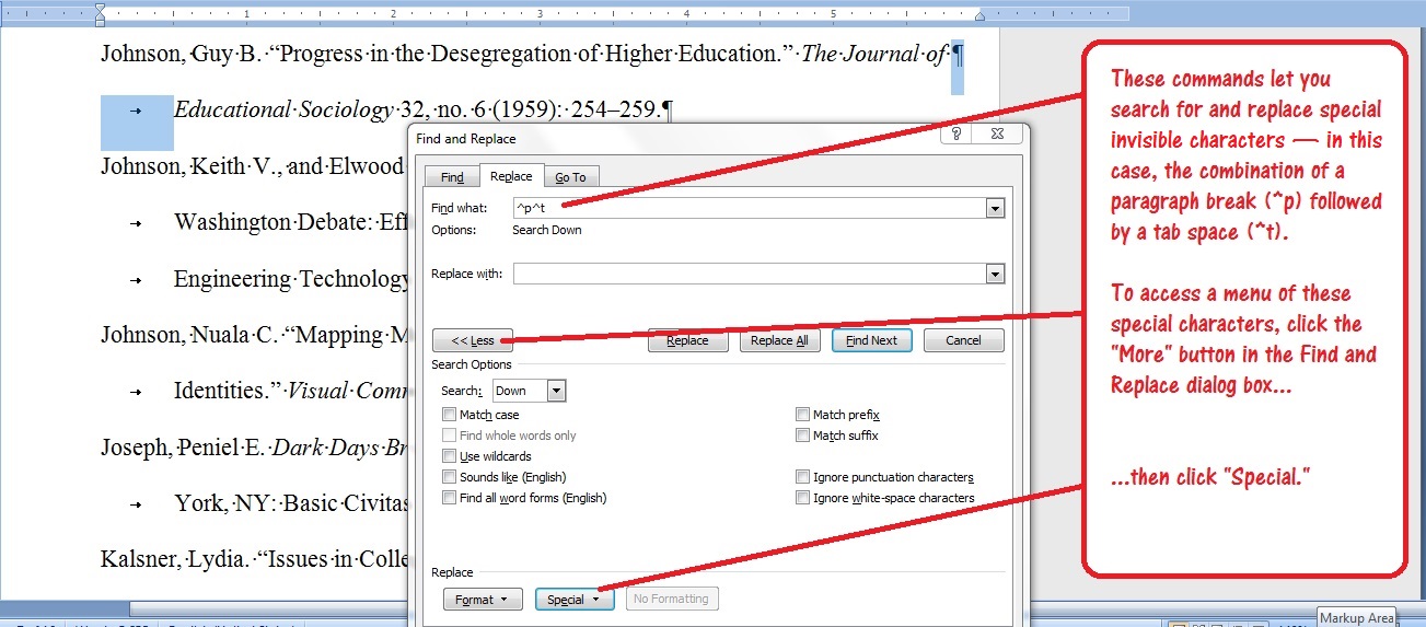 make ledge indentation for references in microsoft word for mac