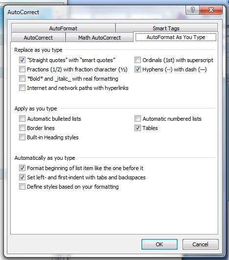 fractions in microsoft word